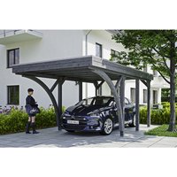 SKANHOLZ Carport »Friesland Set 6«, BxT: 314 x 555 cm, Firsthöhe: 241 cm, lasiert – grau SKANHOLZ Carport »Friesland Set 6«, BxT: 314 x 555 cm, Firsthöhe: 241 cm, lasiert – grau