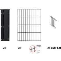 FLORAWORLD Gabionen-Set, LxBxH: 201 x 12 x 183 cm, stahl – grau FLORAWORLD Gabionen-Set, LxBxH: 201 x 12 x 183 cm, stahl – grau