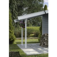 WEKA Schleppdach, BxLxT: 48 x 205 x 205 cm,europäische Fichte – weiss WEKA Schleppdach, BxLxT: 48 x 205 x 205 cm,europäische Fichte – weiss