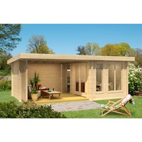 WEKA Gartenhaus »Weekendhaus 441«, Holz, BxHxT: 670 x 245 x 450 cm (Außenmaße) – beige WEKA Gartenhaus »Weekendhaus 441«, Holz, BxHxT: 670 x 245 x 450 cm (Außenmaße) – beige