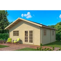 WEKA Gartenhaus »703«, Holz, BxHxT: 652,2 x 360 x 580 cm (Außenmaße) – braun WEKA Gartenhaus »703«, Holz, BxHxT: 652,2 x 360 x 580 cm (Außenmaße) – braun