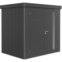 BIOHORT Gerätehaus »Neo 1B«, Metall, BxHxT: 236 x 222 x 180 cm (Außenmaße inkl. Dachüberstand) – grau Rabatt: 20 % BIOHORT Gerätehaus »Neo 1B«, Metall, BxHxT: 236 x 222 x 180 cm (Außenmaße inkl. Dachüberstand) – grau Rabatt: 20 %