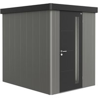 BIOHORT Gerätehaus »Neo 2A«, Stahl, BxHxT: 180 x 222 x 236 cm (Außenmaße) – grau BIOHORT Gerätehaus »Neo 2A«, Stahl, BxHxT: 180 x 222 x 236 cm (Außenmaße) – grau