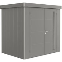 BIOHORT Gerätehaus »Neo 1B«, Metall, BxHxT: 236 x 222 x 180 cm (Außenmaße) – grau BIOHORT Gerätehaus »Neo 1B«, Metall, BxHxT: 236 x 222 x 180 cm (Außenmaße) – grau