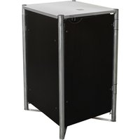 Hide Mülltonnenbox, aus Aluminium-Verbundplatte, 70x115x81cm (BxHxT), 240 Liter – schwarz Hide Mülltonnenbox, aus Aluminium-Verbundplatte, 70x115x81cm (BxHxT), 240 Liter – schwarz