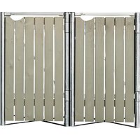 Hide Mülltonnenbox, aus Holz, 139x115x81cm (BxHxT), 240 Liter – braun Hide Mülltonnenbox, aus Holz, 139x115x81cm (BxHxT), 240 Liter – braun