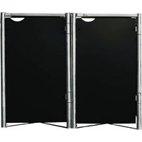 Hide Mülltonnenbox, aus Aluminium-Verbundplatte, 139x115x81cm (BxHxT), 240 Liter – schwarz Hide Mülltonnenbox, aus Aluminium-Verbundplatte, 139x115x81cm (BxHxT), 240 Liter – schwarz