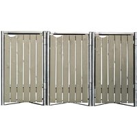 Hide Mülltonnenbox, aus Holz, 209x115x81cm (BxHxT), 140 Liter – braun Hide Mülltonnenbox, aus Holz, 209x115x81cm (BxHxT), 140 Liter – braun