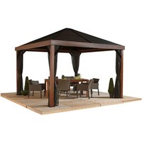 SOJAG Pavillon, quadratisch, BxHxT: 363 x 310 x 363 cm – braun SOJAG Pavillon, quadratisch, BxHxT: 363 x 310 x 363 cm – braun