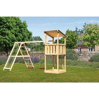 KARIBU Spielturm, BxHxT: 415 x 270 x 264 cm, natur – braun Rabatt: 20 % KARIBU Spielturm, BxHxT: 415 x 270 x 264 cm, natur – braun Rabatt: 20 %