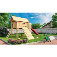 AKUBI Spielturm, BxHxT: 198 x 329,5 x 243 cm, natur – braun (Rabatt: 11 %) AKUBI Spielturm, BxHxT: 198 x 329,5 x 243 cm, natur – braun (Rabatt: 11 %)