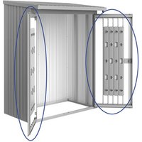 BIOHORT Türpaket, stahlblech, silbermetallic – silberfarben BIOHORT Türpaket, stahlblech, silbermetallic – silberfarben