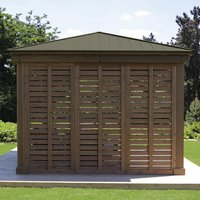 Westmann Seitenwand, Breite: 298 cm, Zedernholz, natur – beige Westmann Seitenwand, Breite: 298 cm, Zedernholz, natur – beige