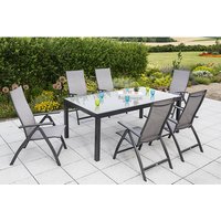 MERXX Gartenmöbelset »Vicenza«, 6 Sitzplätze, Aluminium – braun Rabatt: 20 % MERXX Gartenmöbelset »Vicenza«, 6 Sitzplätze, Aluminium – braun Rabatt: 20 %
