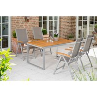 MERXX Gartenmöbelset »Naxos«, 4 Sitzplätze, Aluminium – grau Rabatt: 13 % MERXX Gartenmöbelset »Naxos«, 4 Sitzplätze, Aluminium – grau Rabatt: 13 %