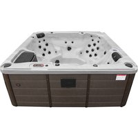 Canadian Spa Whirlpool 219 x 82 x 219 cm braun 5 Sitzplätze Canadian Spa Whirlpool 219 x 82 x 219 cm braun 5 Sitzplätze