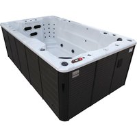 Canadian Spa Whirlpool Swim Spa 228 x 137 x 390 cm braun 5 Sitzplätze Canadian Spa Whirlpool Swim Spa 228 x 137 x 390 cm braun 5 Sitzplätze