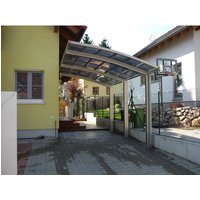 XIMAX Einzelcarport »Portoforte«, Typ 110, Außenmaß BxT: 270,4 x 495,4 cm, edelstahlfarben – silberfarben XIMAX Einzelcarport »Portoforte«, Typ 110, Außenmaß BxT: 270,4 x 495,4 cm, edelstahlfarben – silberfarben