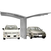 XIMAX Doppelcarport »Portoforte«, Typ 110, Außenmaß BxT: 543 x 495,4 cm, edelstahlfarben – silberfarben XIMAX Doppelcarport »Portoforte«, Typ 110, Außenmaß BxT: 543 x 495,4 cm, edelstahlfarben – silberfarben