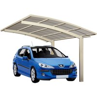 XIMAX Einzelcarport »Portoforte«, Typ 80, Außenmaß BxT: 270,4 x 495,4 cm, edelstahlfarben – silberfarben XIMAX Einzelcarport »Portoforte«, Typ 80, Außenmaß BxT: 270,4 x 495,4 cm, edelstahlfarben – silberfarben