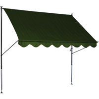 ANGERER FREIZEITMÖBEL Klemmmarkise, Stahl/Polyester, Selbstmontage – gruen ANGERER FREIZEITMÖBEL Klemmmarkise, Stahl/Polyester, Selbstmontage – gruen