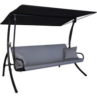 ANGERER FREIZEITMÖBEL Hollywoodschaukel »Elegance Zip«, 3-Sitzer, inkl. Auflagen – grau ANGERER FREIZEITMÖBEL Hollywoodschaukel »Elegance Zip«, 3-Sitzer, inkl. Auflagen – grau