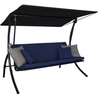 ANGERER FREIZEITMÖBEL Hollywoodschaukel »Motion Smart«, 3-Sitzer, inkl. Auflagen – blau ANGERER FREIZEITMÖBEL Hollywoodschaukel »Motion Smart«, 3-Sitzer, inkl. Auflagen – blau