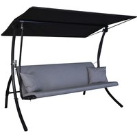 ANGERER FREIZEITMÖBEL Hollywoodschaukel »Motion Zip«, 3-Sitzer, inkl. Auflagen – grau ANGERER FREIZEITMÖBEL Hollywoodschaukel »Motion Zip«, 3-Sitzer, inkl. Auflagen – grau