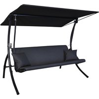 ANGERER FREIZEITMÖBEL Hollywoodschaukel »Motion Zip«, 3-Sitzer, inkl. Auflagen – grau ANGERER FREIZEITMÖBEL Hollywoodschaukel »Motion Zip«, 3-Sitzer, inkl. Auflagen – grau