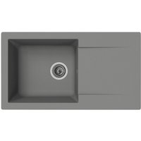 RESPEKTA Einbauspüle, betongrau, Verbundstoff-Mineralstoff-Glasfasern/Kunstharz – Rabatt: 33 % RESPEKTA Einbauspüle, betongrau, Verbundstoff-Mineralstoff-Glasfasern/Kunstharz – Rabatt: 33 %