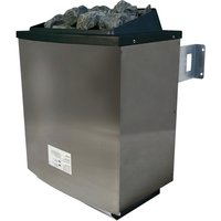 KARIBU Saunaofen, ohne Steuerung, 9 kW – silberfarben KARIBU Saunaofen, ohne Steuerung, 9 kW – silberfarben