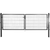 PEDDY SHIELD Gartentor, BxH: 300 x 80 cm, Stahl – schwarz PEDDY SHIELD Gartentor, BxH: 300 x 80 cm, Stahl – schwarz