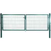 PEDDY SHIELD Gartentor, BxH: 300 x 125 cm, Stahl – gruen PEDDY SHIELD Gartentor, BxH: 300 x 125 cm, Stahl – gruen