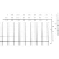 PEDDY SHIELD Doppelstabmattenset, BxH: 200 x 103 cm, Stahl, anthrazit – schwarz PEDDY SHIELD Doppelstabmattenset, BxH: 200 x 103 cm, Stahl, anthrazit – schwarz