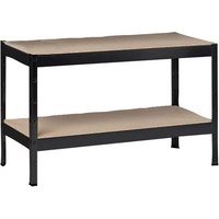 SCHULTE REGALWELT Grundregal, metall/holz, Schwarz, 2 Fachböden | Fichte SCHULTE REGALWELT Grundregal, metall/holz, Schwarz, 2 Fachböden | Fichte