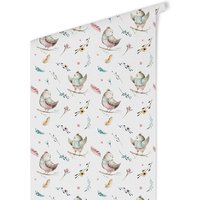K&L Wall Art Vliestapete »Kinder Vliestapete«, bunte Baby Vögel Waldtiere, mehrfarbig, matt K&L Wall Art Vliestapete »Kinder Vliestapete«, bunte Baby Vögel Waldtiere, mehrfarbig, matt