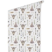 K&L Wall Art Vliestapete »Kinder Vliestapete«, Tipi Indianer Stier, mehrfarbig, matt – bunt K&L Wall Art Vliestapete »Kinder Vliestapete«, Tipi Indianer Stier, mehrfarbig, matt – bunt