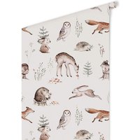 K&L Wall Art Vliestapete »Kinder Vliestapete«, Waldtiere Bär Reh Eule Hase, mehrfarbig, matt – bunt K&L Wall Art Vliestapete »Kinder Vliestapete«, Waldtiere Bär Reh Eule Hase, mehrfarbig, matt – bunt