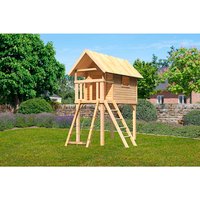 AKUBI Kinderspielgerät, BxHxT: 121 x 325 x 235 cm, natur – braun AKUBI Kinderspielgerät, BxHxT: 121 x 325 x 235 cm, natur – braun