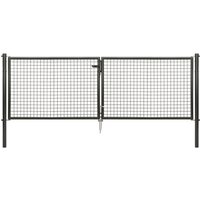 GAH ALBERTS Doppeltor »Wellengitter«, BxH: 316,8 x 1000 cm, zinkphosphatierter Stahl – schwarz Rabatt: 17 % GAH ALBERTS Doppeltor »Wellengitter«, BxH: 316,8 x 1000 cm, zinkphosphatierter Stahl – schwarz Rabatt: 17 %