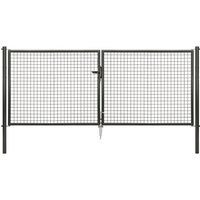 GAH ALBERTS Doppeltor »Wellengitter«, BxH: 316,8 x 1250 cm, zinkphosphatierter Stahl – schwarz Rabatt: 13 % GAH ALBERTS Doppeltor »Wellengitter«, BxH: 316,8 x 1250 cm, zinkphosphatierter Stahl – schwarz Rabatt: 13 %