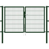GAH ALBERTS Doppeltor »Flexo«, BxH: 224 x 1200 cm, feuerverzinkter Stahl – gruen GAH ALBERTS Doppeltor »Flexo«, BxH: 224 x 1200 cm, feuerverzinkter Stahl – gruen