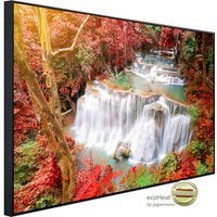 papermoon Infrarotheizung »EcoHeat – Huay Mae Kamin Herbst Wasserfall«, Matt-Effekt – bunt papermoon Infrarotheizung »EcoHeat – Huay Mae Kamin Herbst Wasserfall«, Matt-Effekt – bunt