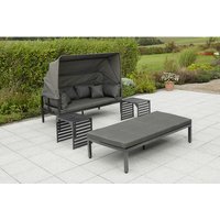 MERXX Relaxinsel »Argos«, Aluminium, inkl. Auflage – grau MERXX Relaxinsel »Argos«, Aluminium, inkl. Auflage – grau