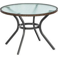 MERXX Gartentisch »Ravenna«, BxHxT: 104 x 74 x 104 cm, Tischplatte: Sicherheitsglas – braun Rabatt: 17 % MERXX Gartentisch »Ravenna«, BxHxT: 104 x 74 x 104 cm, Tischplatte: Sicherheitsglas – braun Rabatt: 17 %