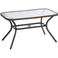 MERXX Gartentisch »Ravenna«, BxHxT: 85 x 74 x 150 cm, Tischplatte: Sicherheitsglas – braun Rabatt: 17 % MERXX Gartentisch »Ravenna«, BxHxT: 85 x 74 x 150 cm, Tischplatte: Sicherheitsglas – braun Rabatt: 17 %