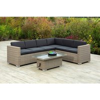 MERXX Gartenmöbelset »Bellante«, 6 Sitzplätze, Stahl/Kunststoff, inkl. Auflagen – braun Rabatt: 17 % MERXX Gartenmöbelset »Bellante«, 6 Sitzplätze, Stahl/Kunststoff, inkl. Auflagen – braun Rabatt: 17 %