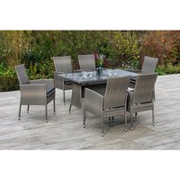 MERXX Gartenmöbelset »Sevilla«, 6 Sitzplätze, Stahl/Kunststoff, inkl. Auflagen – beige MERXX Gartenmöbelset »Sevilla«, 6 Sitzplätze, Stahl/Kunststoff, inkl. Auflagen – beige