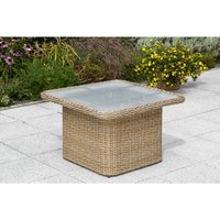 MERXX Gartentisch »Duplex«, BxHxT: 72 x 45 x 72 cm, Tischplatte: Sicherheitsglas – beige MERXX Gartentisch »Duplex«, BxHxT: 72 x 45 x 72 cm, Tischplatte: Sicherheitsglas – beige