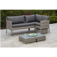 MERXX Gartenmöbelset »Viletta«, Metall/Kunststoff, 3-teilig – grau MERXX Gartenmöbelset »Viletta«, Metall/Kunststoff, 3-teilig – grau
